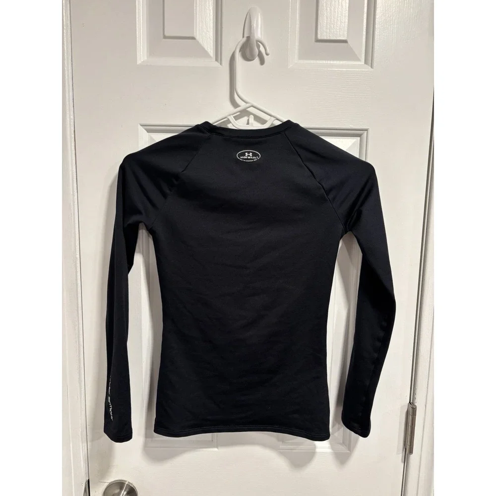 Under Armour Boys Youth Medium Long Sleeve Shirts Lot Of 2 Blue & Black